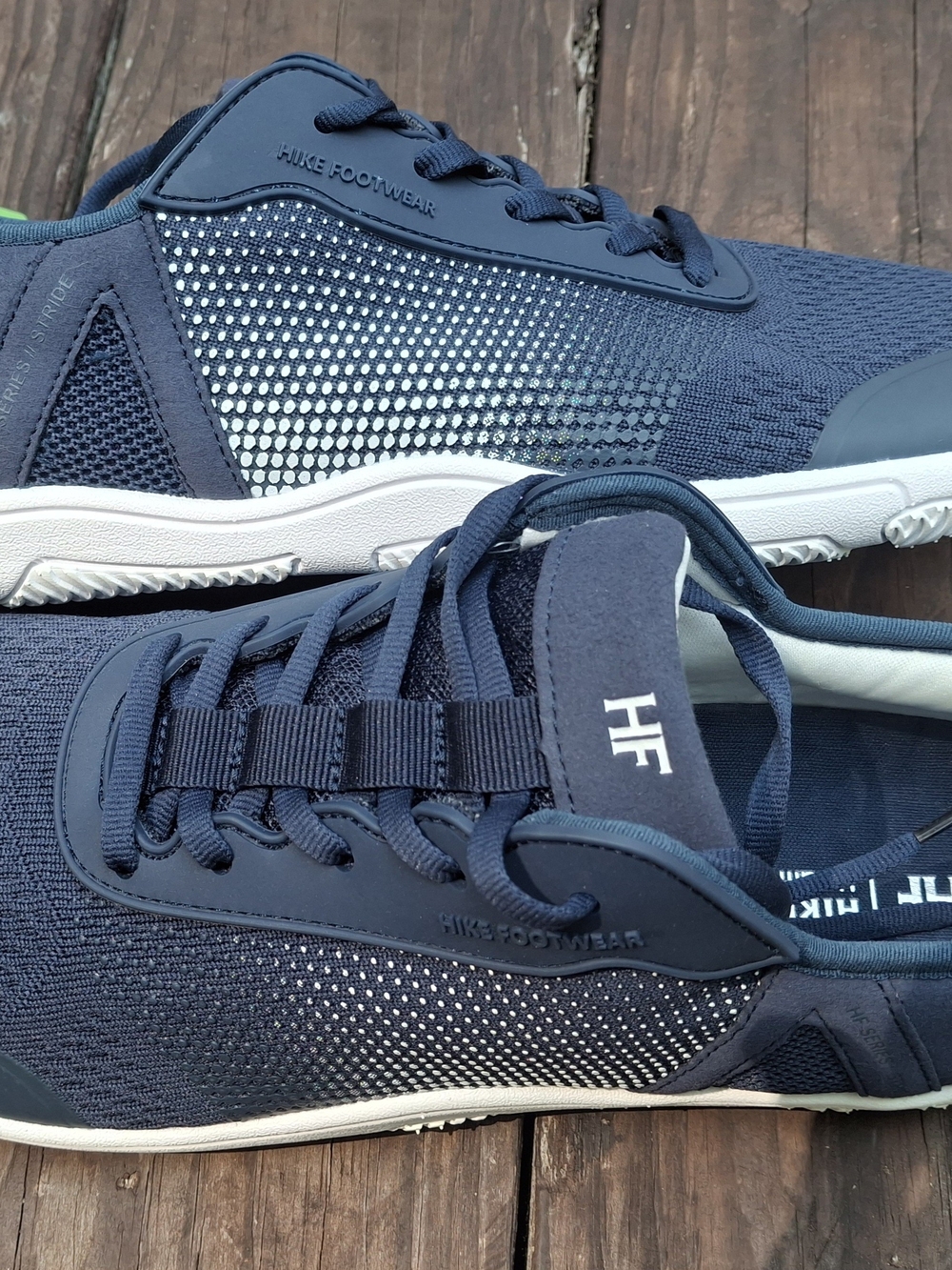 HF Navy Stride Knit Sneakers - Picture 6 of 14